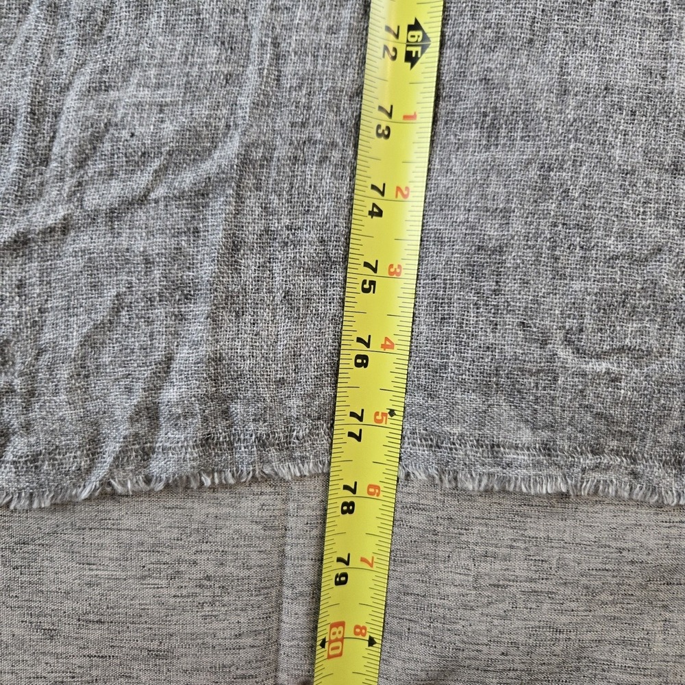 100% Cashmere Scarf Shawl Made in Nepal Gray Woven Long Rectangular 27' X 78" - Picture 8 of 8